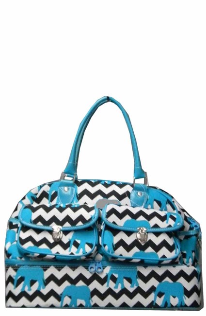 Printed Duffle Bag-EL9417/BU